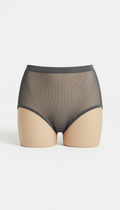 Sculpted mesh high-waist brief