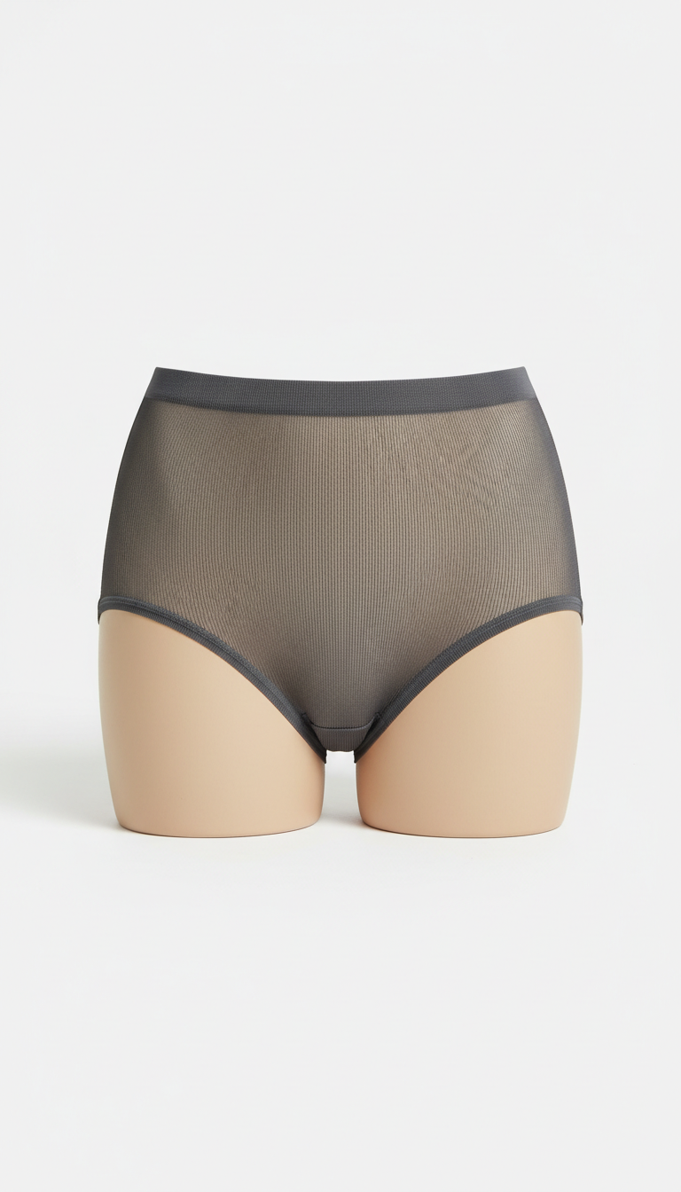 Sculpted mesh high-waist brief