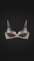 Silk underwire bralette with matte finish