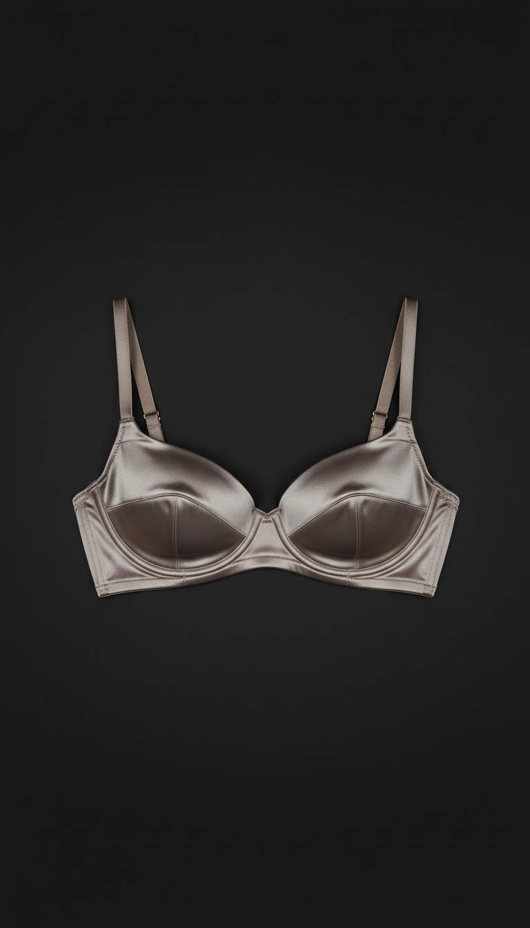 Silk underwire bralette with matte finish